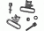 Outdoor Connection TALON 1.25in.Swivels Set, Black, 1.5in. TAL-79411