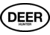 Outdoor Decals Deer Hunter Oval 6''x3.5'' Black On White