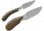 Outdoor Edge Cutlery Dark Timber Caper/Skinner Combo, Clampack, 2.5in. Caper Blade, 3.5in. Skinner Blade 101936