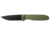 Outdoor Edge Cutlery Dirk Folding Knife, 3.25in, 8Cr13MoV Stainless Steel, Drop Point Blade, Green Anodized Handle, DK1C