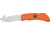 Outdoor Edge Cutlery Grip Hook Folding Knife, 3.125 in, AUS, Kraton, Orange GHB-50C