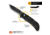 Outdoor Edge Cutlery Razor EDC Lite Folding Knives, 2.5in, Stainless Steel, Black Rubber Overmolded Handle, RCK252C