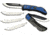 Outdoor Edge Cutlery Razor-Lite EDC Folding Knife, 4-Blade Combo Set, 3 in, Japanese 420J2 stainless, Drop Point, Grivory w/ TPR Inserts, Blue, Blister, RLU30-40C