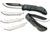 Outdoor Edge Cutlery Razor-Lite EDC Folding Knife, 4-Blade Combo Set, 2.5 in, Japanese 420J2 stainless, Drop Point, Grivory w/ TPR Inserts, Gray, Blister, RLY30-50C