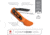Outdoor Edge Cutlery Razor Work Lockback Folding Knife, Japanese 420J2 stainless, Grivory, Orange, RWB-3070C