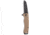 Outdoor Edge Cutlery RAZOR XD1 Folding Knife, 3in, Japanese 420J2 Stainless Steel, Sheepsfoot/Utility Blade, Glass-Filled Nylon, Heavy Duty Tan Handle, XD130AC