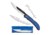 Outdoor Edge Cutlery RazorFin 3-Blade Folding Knife, Blister, Blue, 5in, RFU-50C