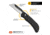 Outdoor Edge Cutlery RazorWork Replaceable Blade Utility Folding Knife, 2.5in, Stainless Steel, Plain Edge, Thermoplastic Rubber, Black Matte Handle, Box, RWK25-2