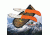 Outdoor Edge Cutlery Wild-Pair Hunters Combo Fixed Blade Knife, 4 in, Steel Blade, Gut-hook Skinner and Caping Blades, Rubberized Polymer, Blaze Orange, w/ Mossy Oak Camo Belt Sheath, WR-1C