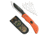 Outdoor Edge Razor-Lite Knife 3.5in 420J Steel W/Sheath Rubberized Orange, RB20C