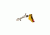 Overwatch Precision DAT Trigger for .45 ACP, 10mm Auto, Burned Gold Shoe/Bright Red Safety, 26256
