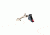 Overwatch Precision DAT Trigger for .45 ACP, 10mm Auto, Midnight Blue Shoe/Bright Red Safety, 26236