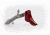 Overwatch Precision Falx Trigger, Bright Red Shoe/Burned Gold Safety, Glock 43, 28565