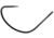 Owner Hooks K-Hook, Needle Point, Extra Wide Gap, Kahle Straight Eye, Black Chrome, Size 2/0, 6 Per Pack, 5173-121