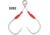 Owner Hooks Twin Dancing Stinger SJF41, Short, 155lb, Size 3/0, 5292-139