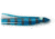 P-Line Sunrise Squid Skirt 9 1/2", Blue/Clear/Black Stripe/Silver Flake, 1/Pack, SQ95-252