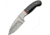Pakistan 7.13In Skinner Fixed Blade Knife, 7.13in Overall, 3in Satin SS Blade, Horn Handle, SS Bolster, Brown Leather Belt Sheath, 203407-HN