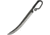 Pakistan Antique Style Sword, 22in Overall, 12.5in Carbon Steel Blade, Leather Wrapped Handle, One-Piece Construction, Black Leather Sheath, HS-7899