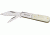 Pakistan Barlow Clip Wharncliffe Knife, White-Gunmetal Gray, 3.25in. Closed PA5023BO