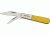 Pakistan Barlow Clip Wharncliffe Knife, Yellow, 3.25in. Closed PA5023YW