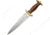 Pakistan Dagger Fixed Blade Knife, 9in, Stainless Steel, Dagger Blade, Brown, Wood Handle PA8009