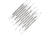 Pakistan Dental Pick Set 12 Pc Assorted, Stainless construction, 100327-12