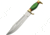 Pakistan Evergreen Bowie Fixed Blade Knife, 10.5in, Stainless Steel, Standard Edge, Red, Pakkawood Handle PA3350