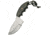 Pakistan Micarta Skinner Fixed Blade Knife, 4.25in, Stainless Steel, Skinner, Black, Micarta Handle PA3347