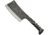 Pakistan Railroad Spike Cleaver Knife, 9in overall. 4.5in blade, Railroad Spike, Twisted handle, Brown Leather Sheath, HS-4416