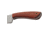 Pakistan Mahogany Skinner Knife, 7in Overall, 3in Satin Stainless Steel Blade, Mahogany Wood Handle, Brown Leather Belt Sheath, 203487
