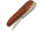 Pakistan Slim Line Skinner Knife, 6.13in Overall, 2.5in Satin SS Wharncliffe Blade, White Smooth Bone Handle, SS Bolster, Brown Leather Sheath, DH-8017