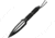 Pakistan Tri Blade Striker Spear Knife, 5 black oxide coated stainless blade, Black cord wrapped handle, 211511