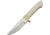 Pakistan Whitetail Skinner Fixed Blade Knife, 3.75in, Drop Point, Satin, Bone Handle PA8010