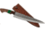 Paladin Fixed Blade Knife, 11in, Damascus Steel, Hardwood, PE-DAM-6017