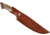 Paladin Fixed Blade Knife - Mountain Man Engraving, 5in, Stainless Steel, Bowie, Brown Crown Stag Handle, PE-CS-8503-MM