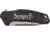Paladin Kershaw Link Assisted Opening Folding Knife - Marine Engraving, 3.25in, Stainless Steel, Drop Point, Black, PE-KER-8510-MAR
