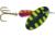 Panther Martin Classic Patterns In-Line Spinner, #4, 1/8oz, Salamander Black, 4PMRSAL-B