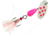 Panther Martin Flash-A-Bou Go-Glo In-Line Spinner, #4, 1/8oz, Pink &amp; White, 4PMGGFPW