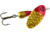 Panther Martin Hammered Regular In-Line Spinner, #6, 1/4 oz Yellow Red, 6PMHM-HYR