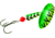 Panther Martin Hammered UV In-Line Spinner, #12 7/16 oz, Green &amp; Chartreuse, 12PMSSTUVHMHMGCT