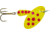 Panther Martin In-Line Spinner, #6, 1/4oz, Spotted Yellow, 6PMSP-Y