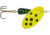 Panther Martin In-Line Spinner, #6, 1/4oz, Spotted Yellow Black, 6PMSP-YB