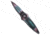 Paragon Paragon Warlock Folding Knife Psycho Aluminum 3.9" Psycho Tooth Grind Solid, Blue/Pink, CPM S35VN, adult, BHQ-229594