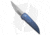 Paragon Phoenix Folding Knife, 3.90in, CPM S35VN Stainless Steel, Spear Point Blade, Titanium Blue Handle, Gray/Blue, 9.45in, BHQ-180181