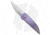 Paragon Phoenix Gravity Folding Knife, 3.90in, CPM S35VN Stainless Steel, Spear Point Blade, Titanium Purple Handle, Gray/Purple, 9.45in, BHQ-180566