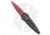 Paragon Warlock Folding Knife, 3.875in, CPM S30V, Dagger Blade, Aluminum Red Handle, Black/Steel/Red, 9.375in, BHQ-136926