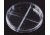 Parter Medical Petri Dishes, Segmented, Sterile 3562 Semi-Stackable Dishes I-Plate