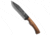 Pathfinder Knife Shop Pathfinder Knives Grizzly Fixed Blade Knife W/Leather Sheath 5.75", Wood, 1095, adult, BHQ-217641