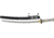 Paul Chen Koi Wakizashi, T10 high carbon steel blade, . Black rayskin handle with white cotton cord wra PC2466