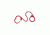 7002-OS Waist Chain, Oversized Cuff, Red